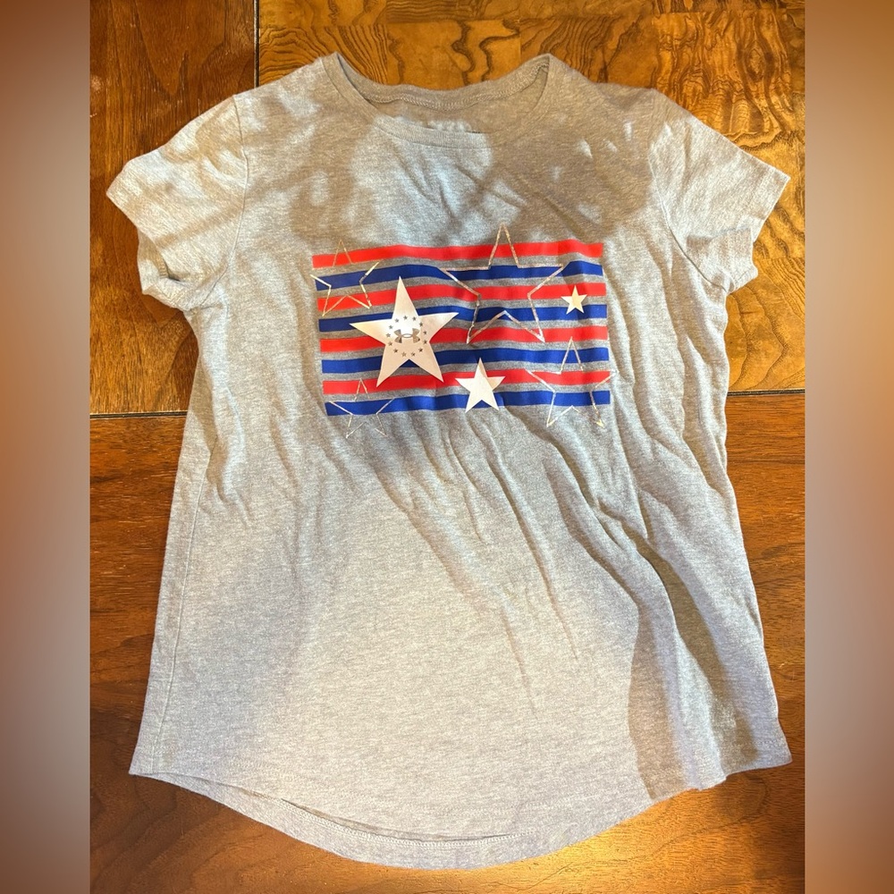 Under Armor Gray Star and Stripes Kids T-Shirt